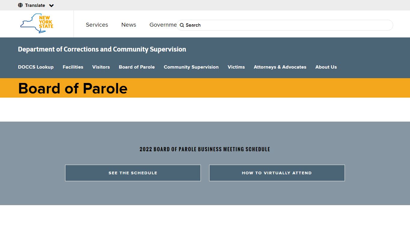 Board of Parole | Department of Corrections and Community Supervision